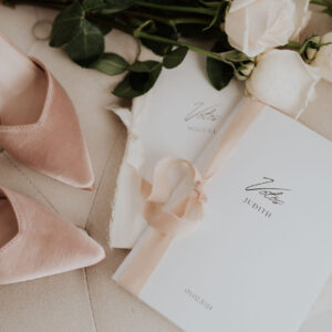 Zapato rosa para novia